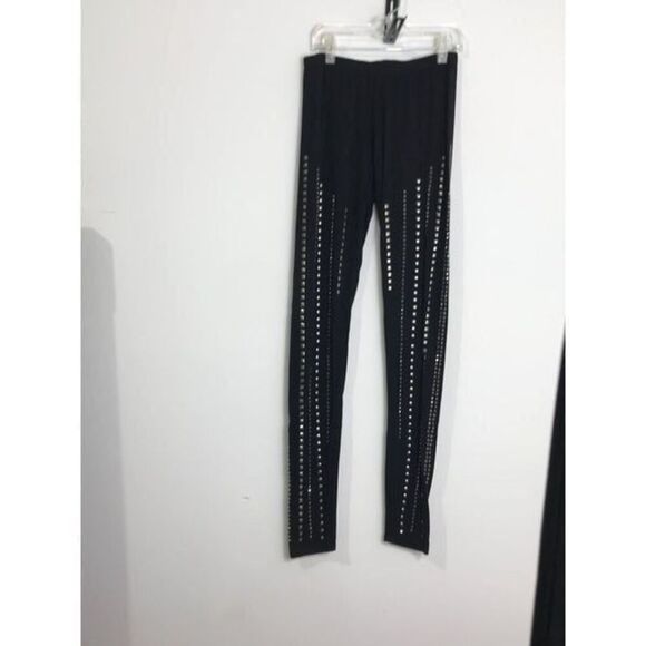 Vocal Pants - Vocal black Leggings with rhinestones size S….0583